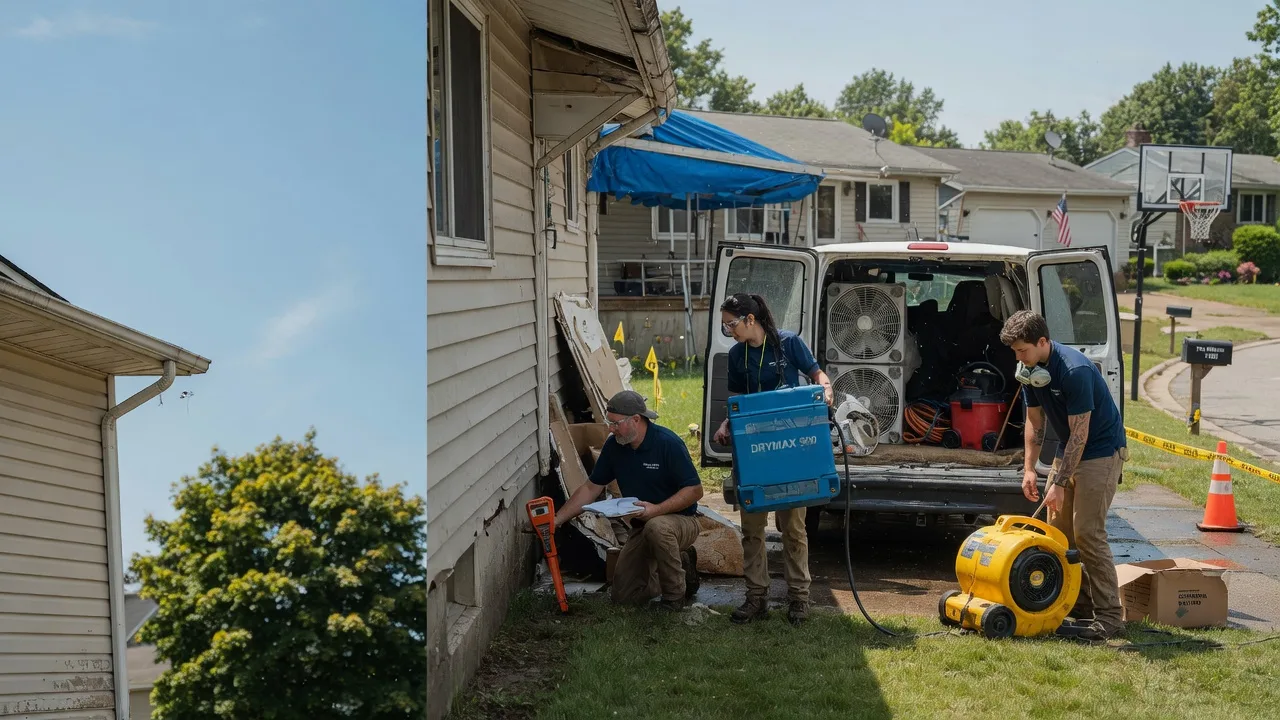 Ceiling Leak Cleanup in Luxemburg, IA near me