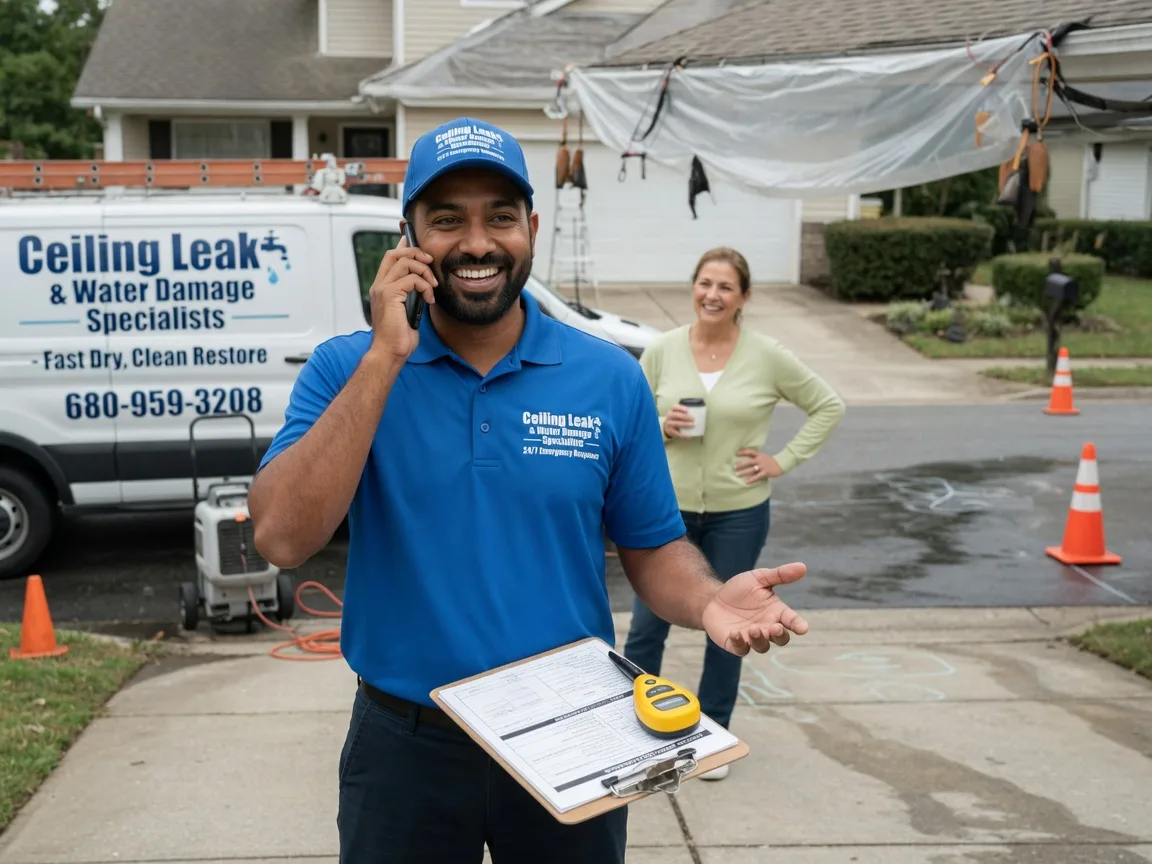 Ceiling Leak Cleanup Luxemburg, IA FAQs